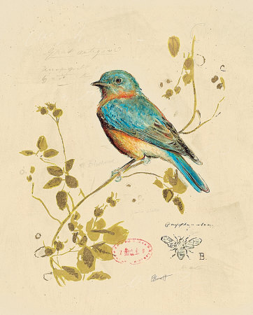 Gilded Songbird IV Mounted Print Gilded Songbird IV Mounted Print