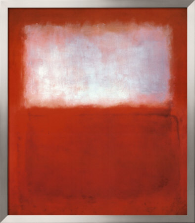 White over Red Framed Print White over Red Framed Print