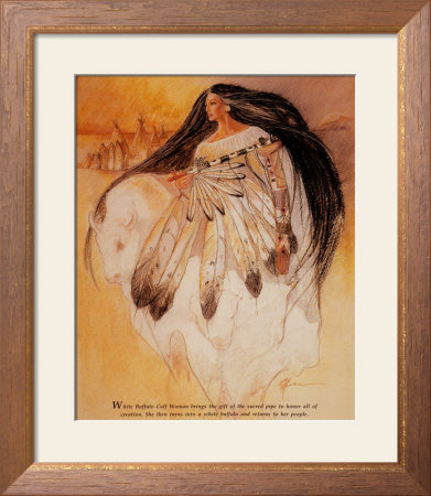 White Buffalo Woman Framed Print White Buffalo Woman Framed Print