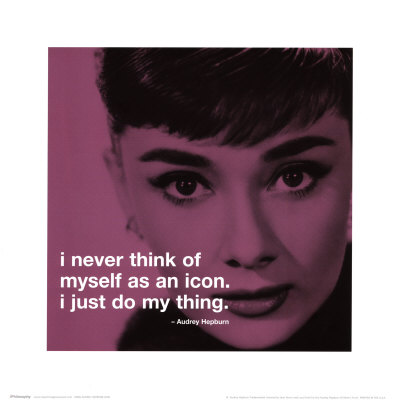 Audrey Hepburn Print zoom view in room