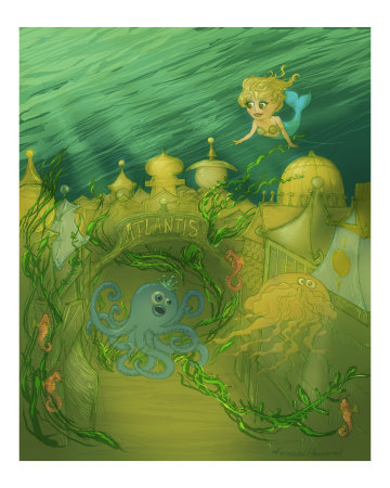 Little Atlantis Giclee Print Little Atlantis Giclee Print