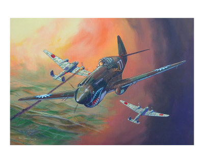 Tigers Attack Giclee Print Tigers Attack Giclee Print