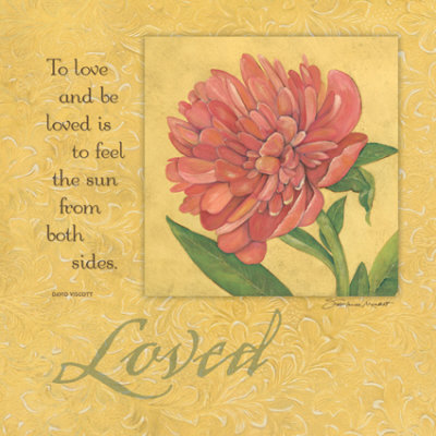 Loved, Peony Print Loved, Peony Print