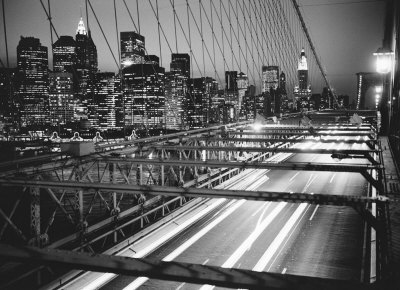 Manhattan at Night Print Manhattan at Night Print