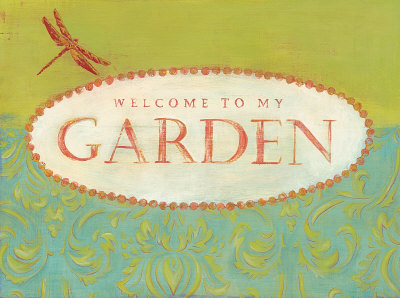 Welcome to My Garden Mounted Print Welcome to My Garden Mounted Print
