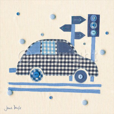 Patchwork Car Print Patchwork Car Print