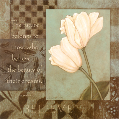 Believe, Tulips Print Believe, Tulips Print