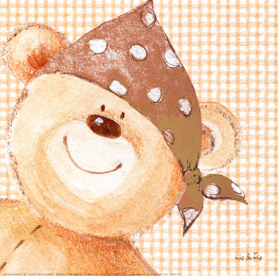 Pirate Ted Print Pirate Ted Print