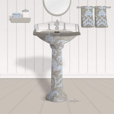 Damask Sink I Print Damask Sink I Print
