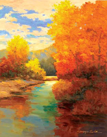 Amber Trees Print Amber Trees Print