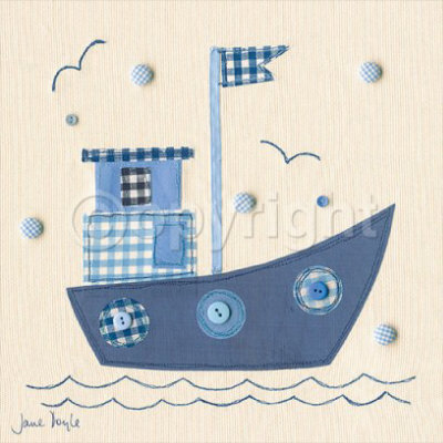 Patchwork Boat Print Patchwork Boat Print