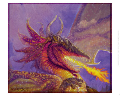 Red Dragon Print Red Dragon Print
