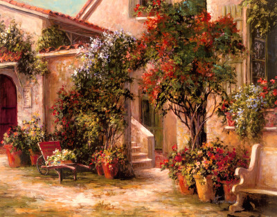 Garden Court Print Garden Court Print