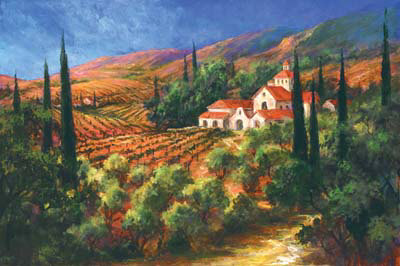Tuscan Monastery Print Tuscan Monastery Print