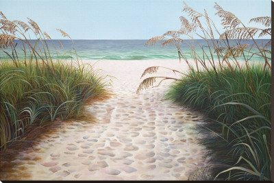 Beach Access Stretched Canvas Print Beach Access Stretched Canvas Print