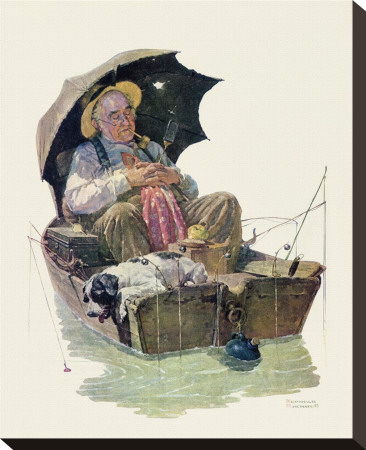 Gone Fishing Stretched Canvas Print Gone Fishing Stretched Canvas Print