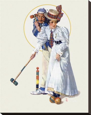 Croquet Stretched Canvas Print Croquet Stretched Canvas Print