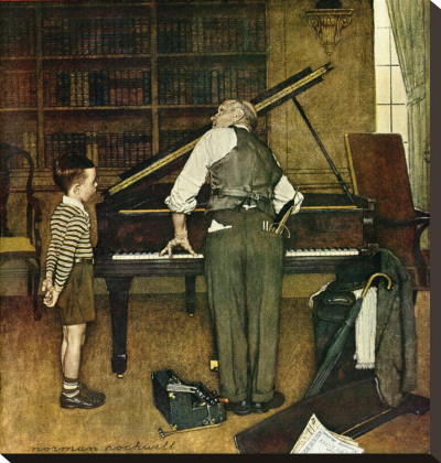 Piano Tuner Stretched Canvas Print Piano Tuner Stretched Canvas Print