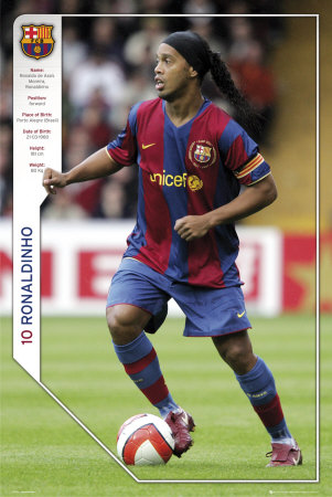 FC Barcelona- Ronaldinho Poster FC Barcelona- Ronaldinho Poster