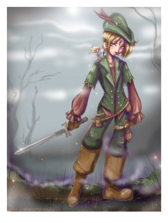 Peter Pan and Tinkerbell Photographic Print Peter Pan and Tinkerbell Photographic Print