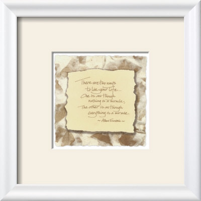Words to Live by: Miracle Framed Print Words to Live by: Miracle Framed Print