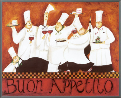 Buon Appetito Framed Canvas Print Buon Appetito Framed Canvas Print