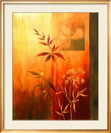 Six Green Leaves Framed Print Six Green Leaves Framed Print