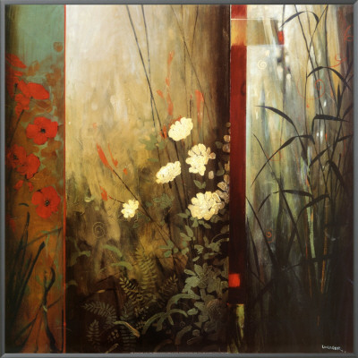 Rainforest Poppies Framed Canvas Print Rainforest Poppies Framed Canvas Print