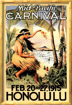Mid-Pacific Carnival Framed Print Mid-Pacific Carnival Framed Print