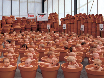 123 Pots Print by Anne Geddes