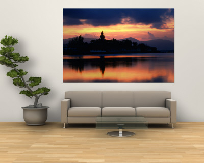Sunset Over Big Buddha, Thailand Wall Mural Sunset Over Big Buddha, Thailand Wall Mural