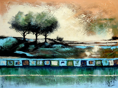 Azure Sketch Hand Painted Art Azure Sketch Hand Painted Art
