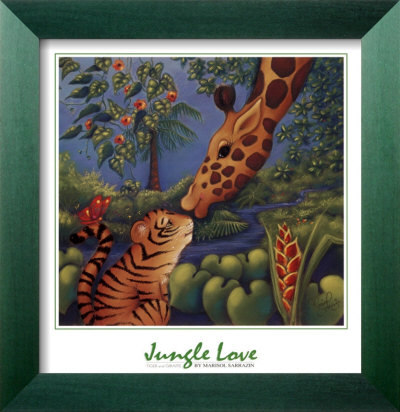 Jungle Love II Framed Print Jungle Love II Framed Print