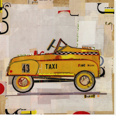 Yellow Taxi Stretched Canvas Print Yellow Taxi Stretched Canvas Print