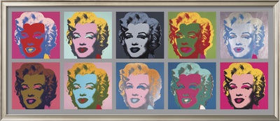 10 Marilyns, 1967 Framed Print 10 Marilyns, 1967 Framed Print