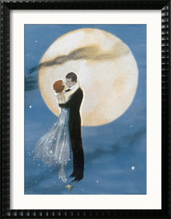 Moonlight Romance Framed Print Moonlight Romance Framed Print