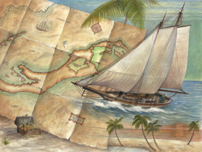West Indies Schooner Print West Indies Schooner Print