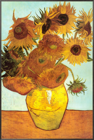 Sunflowers, c.1888 Framed Canvas Print Sunflowers, c.1888 Framed Canvas Print