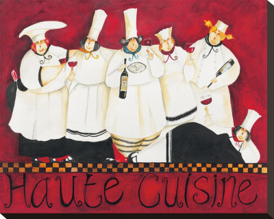 Haute Cuisine Stretched Canvas Print Haute Cuisine Stretched Canvas Print