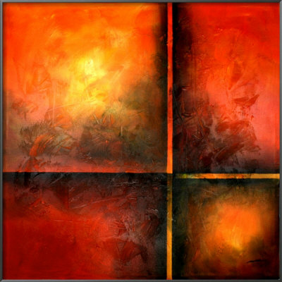 Sunburst I Framed Original Canvas Sunburst I Framed Original Canvas