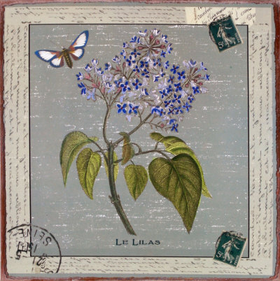Vintage Le Lilas Tin Sign Vintage Le Lilas Tin Sign