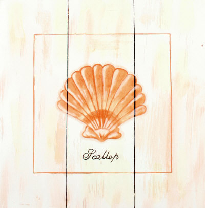 Scallop Wood Sign Scallop Wood Sign