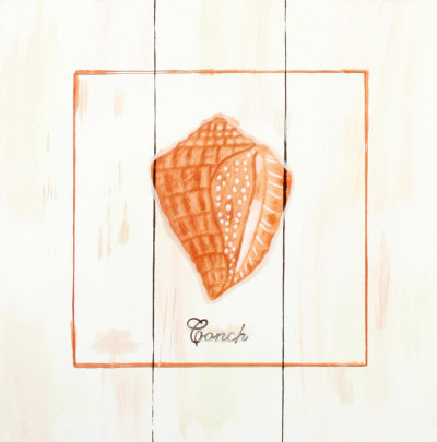 Conch Wood Sign Conch Wood Sign