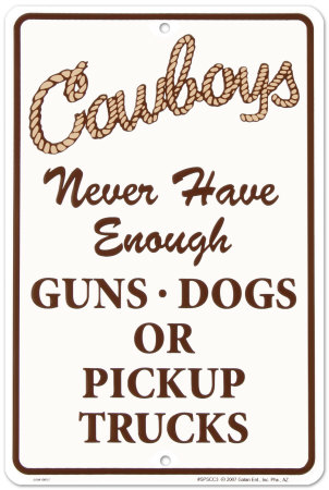 Cowboys Tin Sign Cowboys Tin Sign