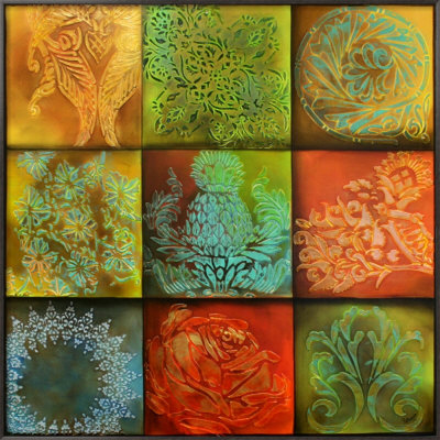 Variegated Framed Original Canvas Variegated Framed Original Canvas