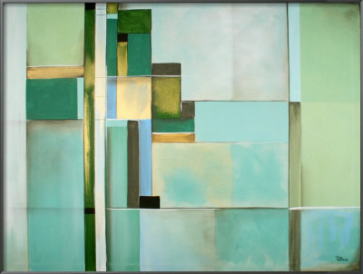 Malachite Framed Original Canvas Malachite Framed Original Canvas