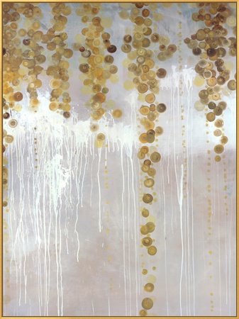 Gold Swirls Framed Canvas Print Gold Swirls Framed Canvas Print
