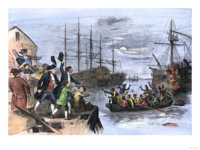 map of boston tea party. of Tea in Boston Harbor,