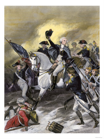General Washington Leading the Pictures Of George Washington In Battle. General Washington Leading the