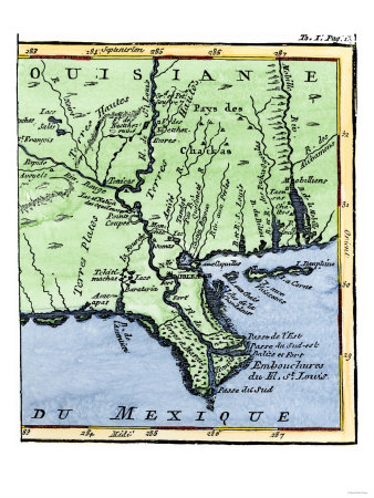 Louisiana Rivers Shown on the Map: Amite River, Atchafalaya River,